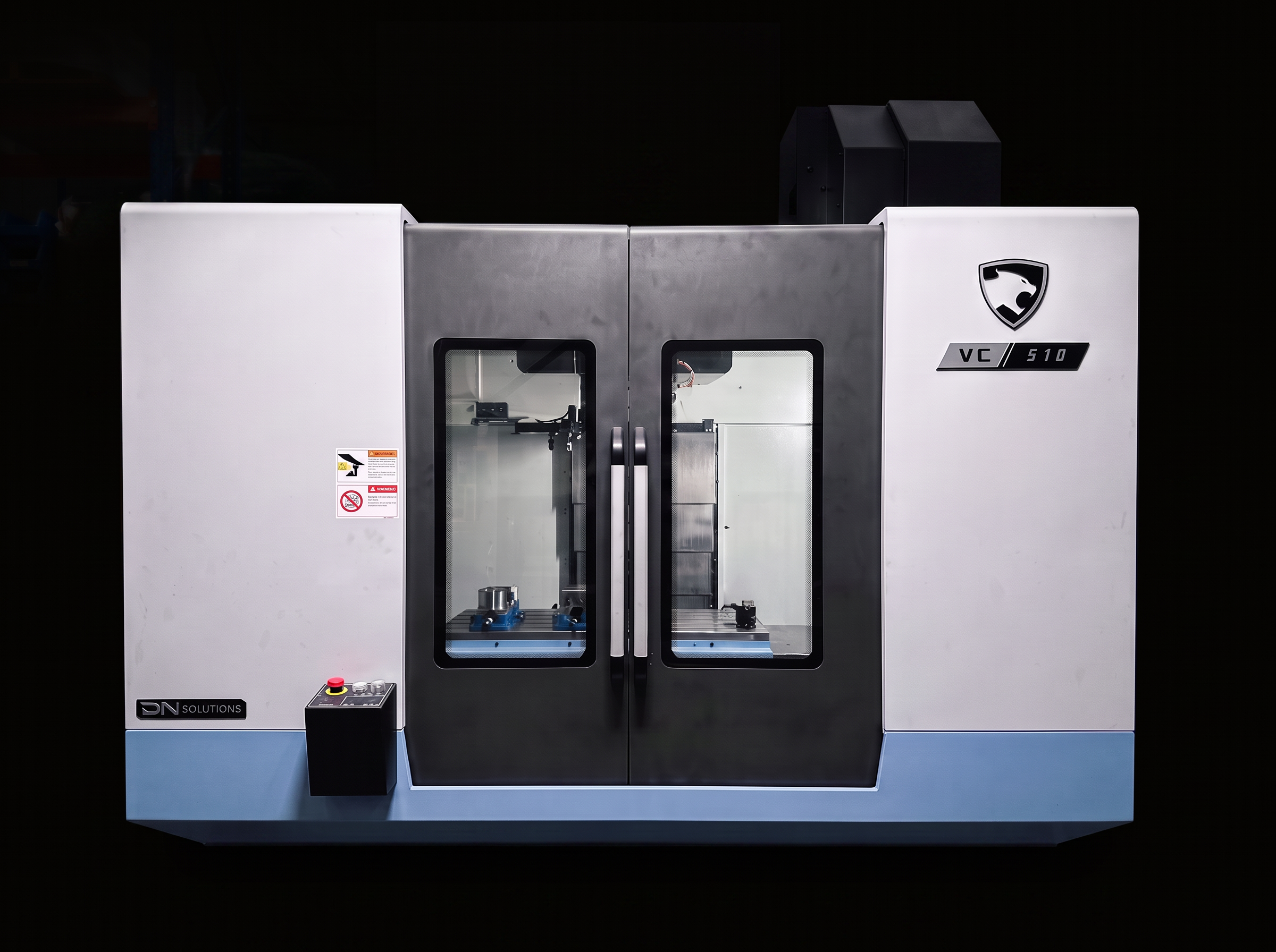 DN Solutions CNC vertical machining centre on the 4131 workshop floor